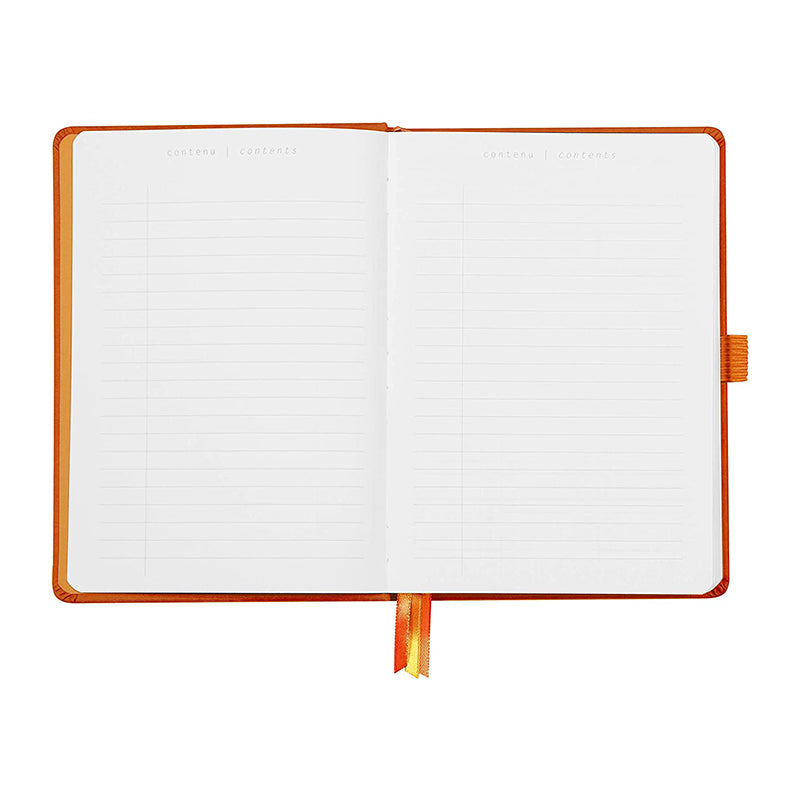 RHODIArama Goalbook HC White A5 Dot Tangerine Default Title