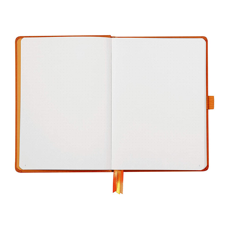 RHODIArama Goalbook HC White A5 Dot Tangerine Default Title