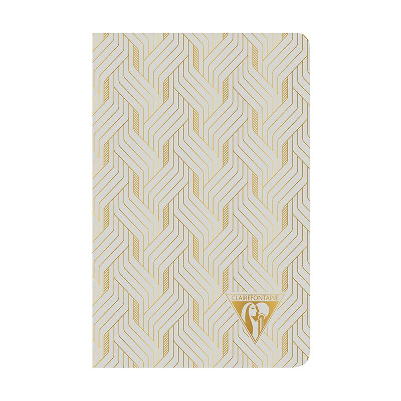 CLAIREFONTAINE Neo Deco 7.5x12cm Lined 24s Mirage-Pearl Grey Default Title