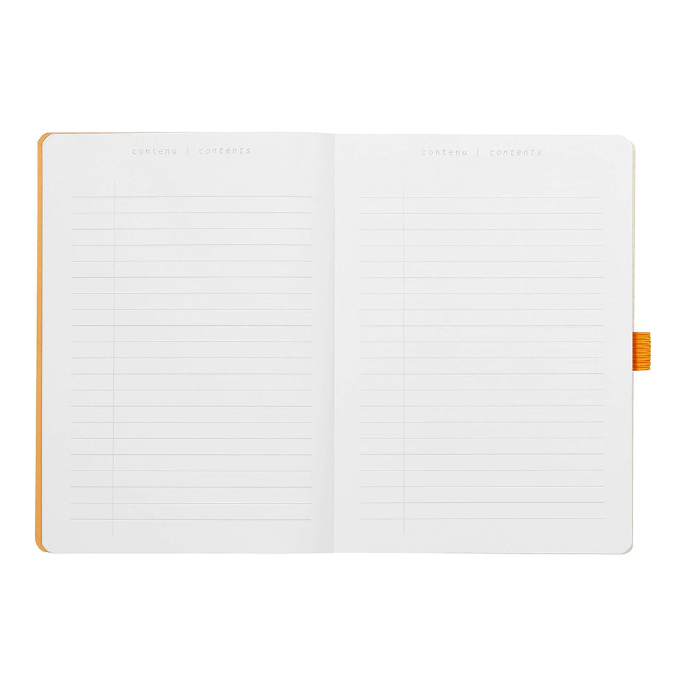 RHODIArama Goalbook A5 White Dot Soft-Silver