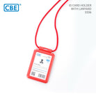 CBE ID Card Holder+Lanyard 3336(Set) Red