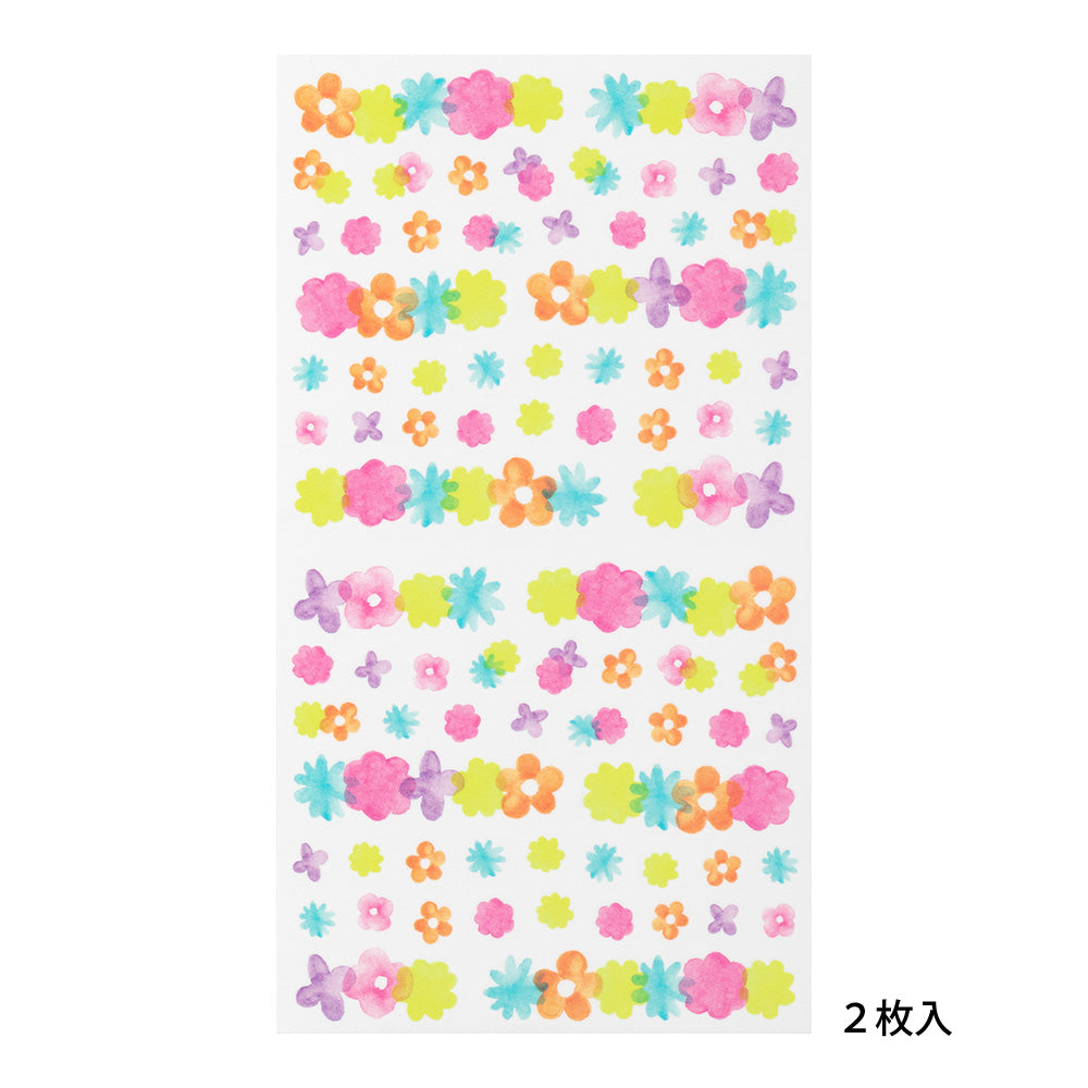 MIDORI Sticker Schedule 2533 Semi-Trans. Flower