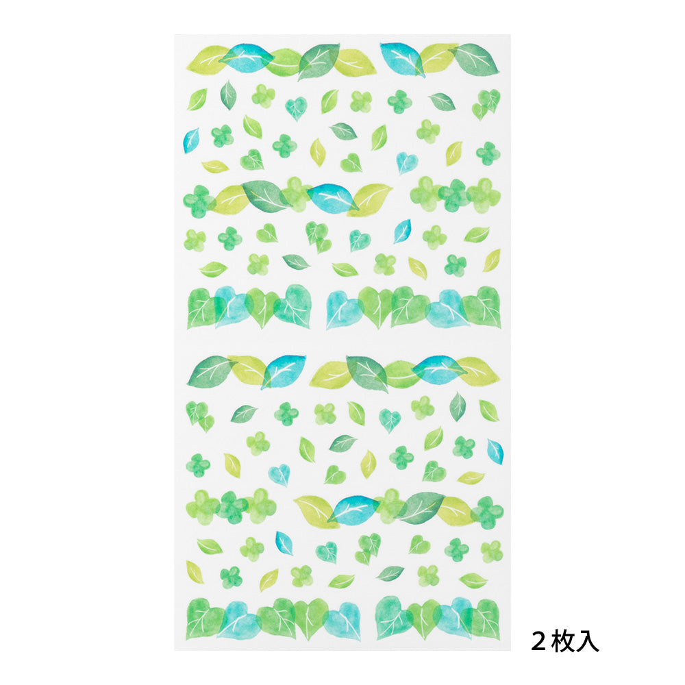 MIDORI Sticker Schedule 2535 Semi-Trans. Leaf