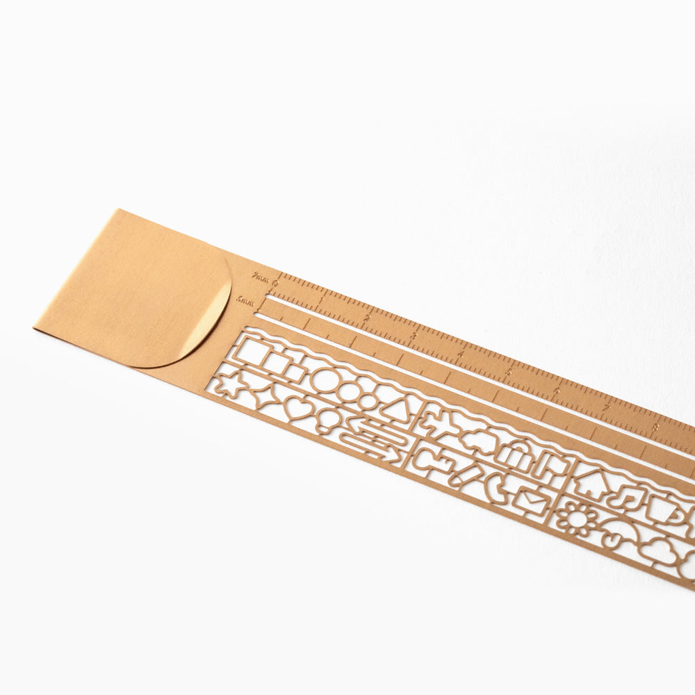 MIDORI Clip Ruler Copper