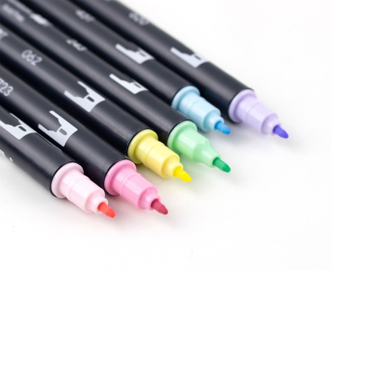 TOMBOW ABT Dual Brush Pen Set 6s Pastel