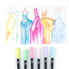 TOMBOW ABT Dual Brush Pen Set 6s Pastel