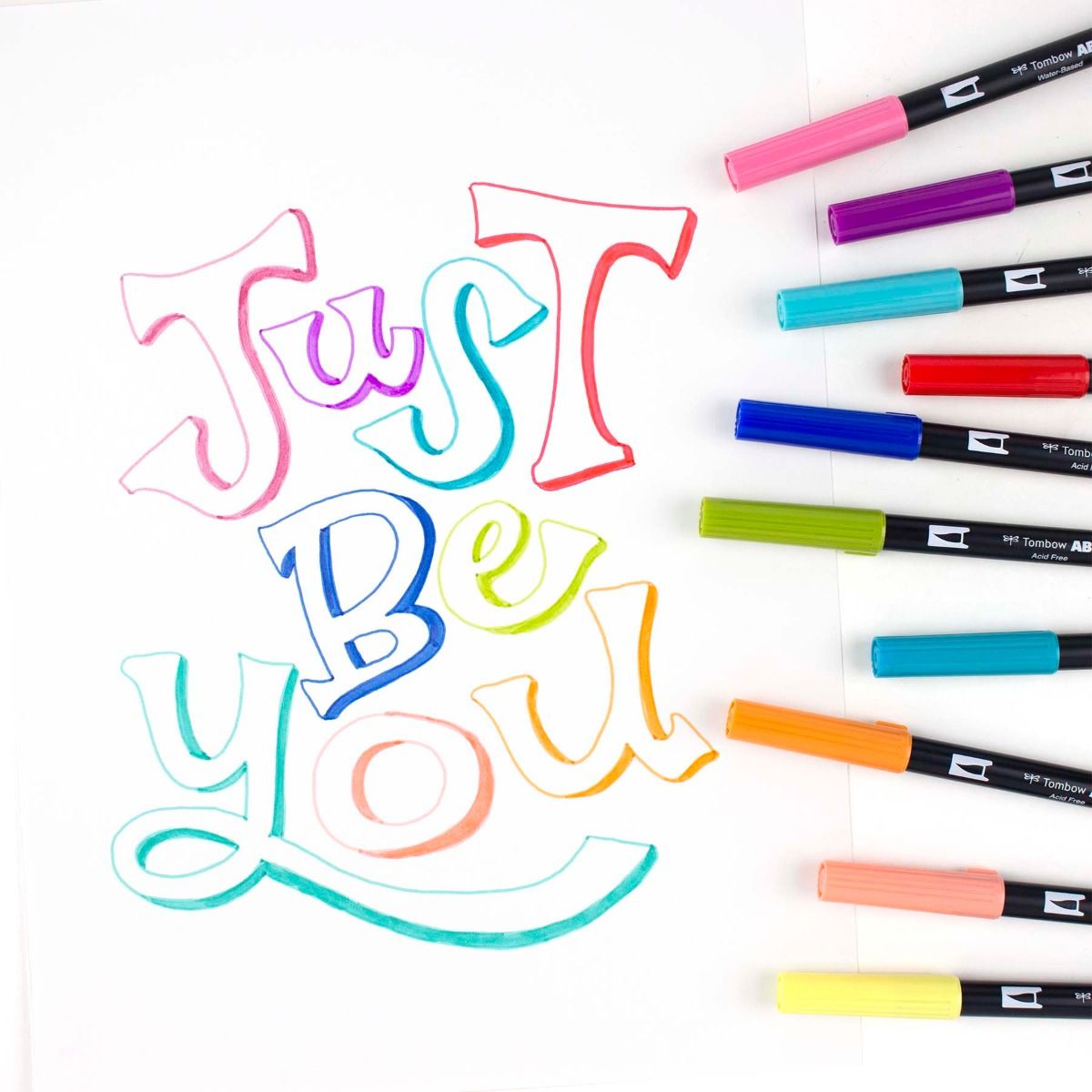 TOMBOW ABT Dual Brush Pen Set 10s Retro