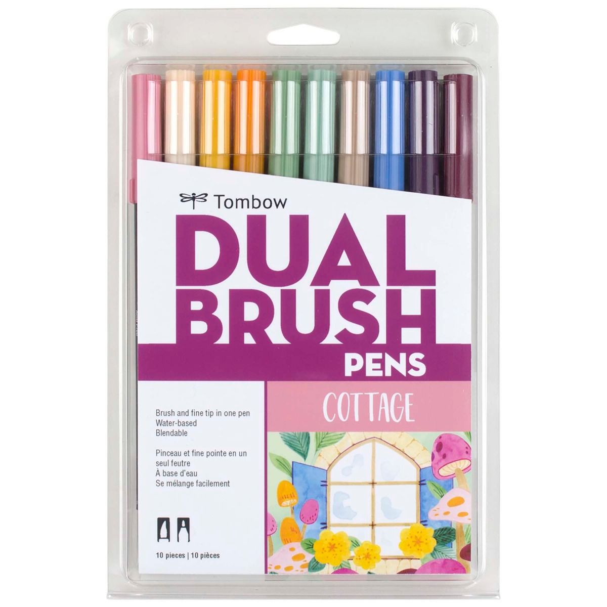 TOMBOW ABT Dual Brush Pen Set 10s Cottage