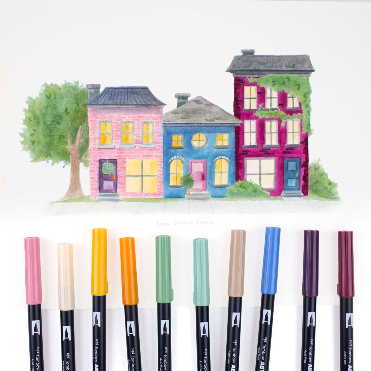 TOMBOW ABT Dual Brush Pen Set 10s Cottage