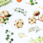 MU Print-On Sticker 2s 144-Cotton Flowers In Warm