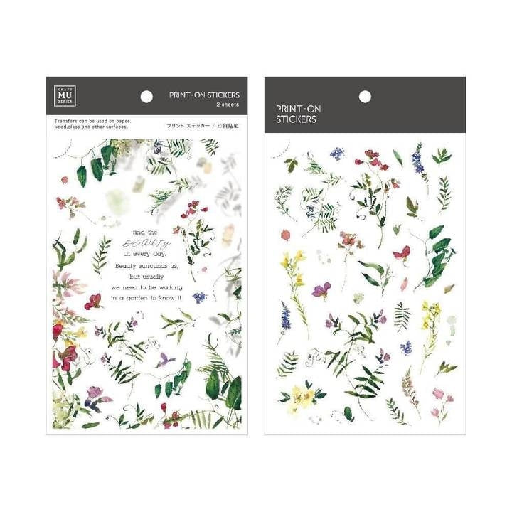 MU Print-On Sticker 2s 145-Flowers In The Shadow