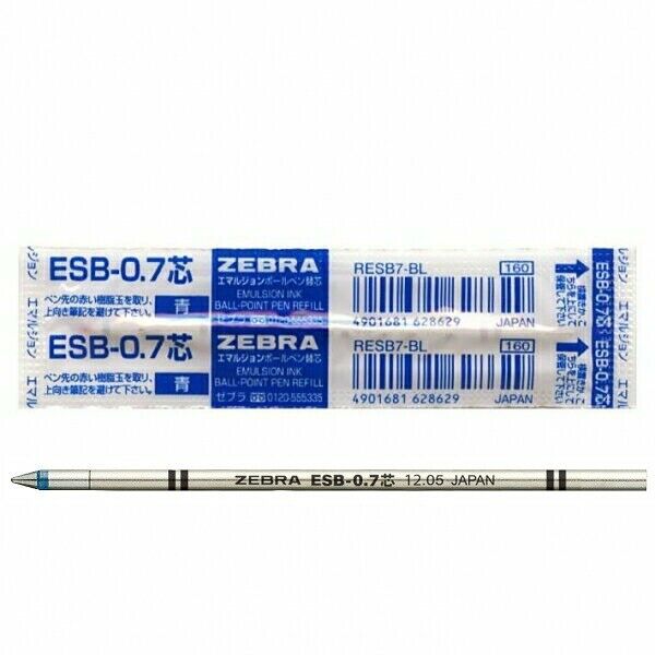ZEBRA em Ball Pen Refill RESB7 Blue
