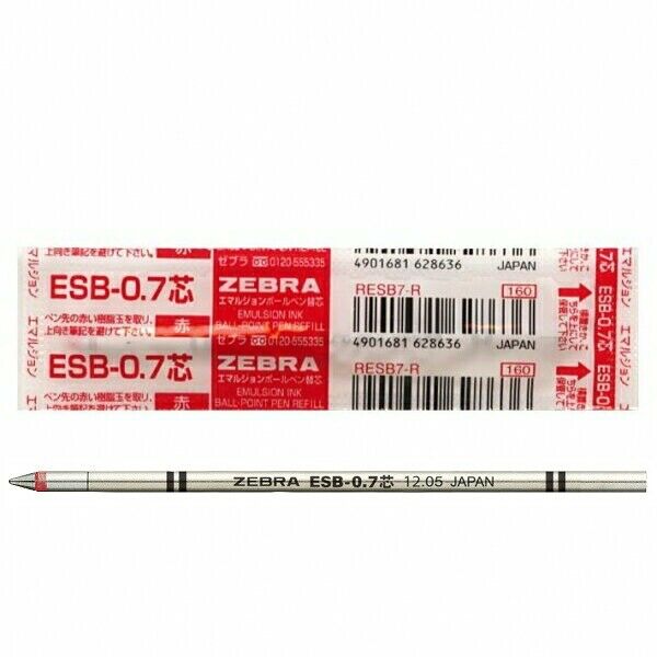 ZEBRA em Ball Pen Refill RESB7 Red