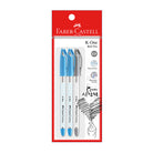 FABER-CASTELL K One Ball Pen 0.5mm 642003 2Blue+1Black Default Title