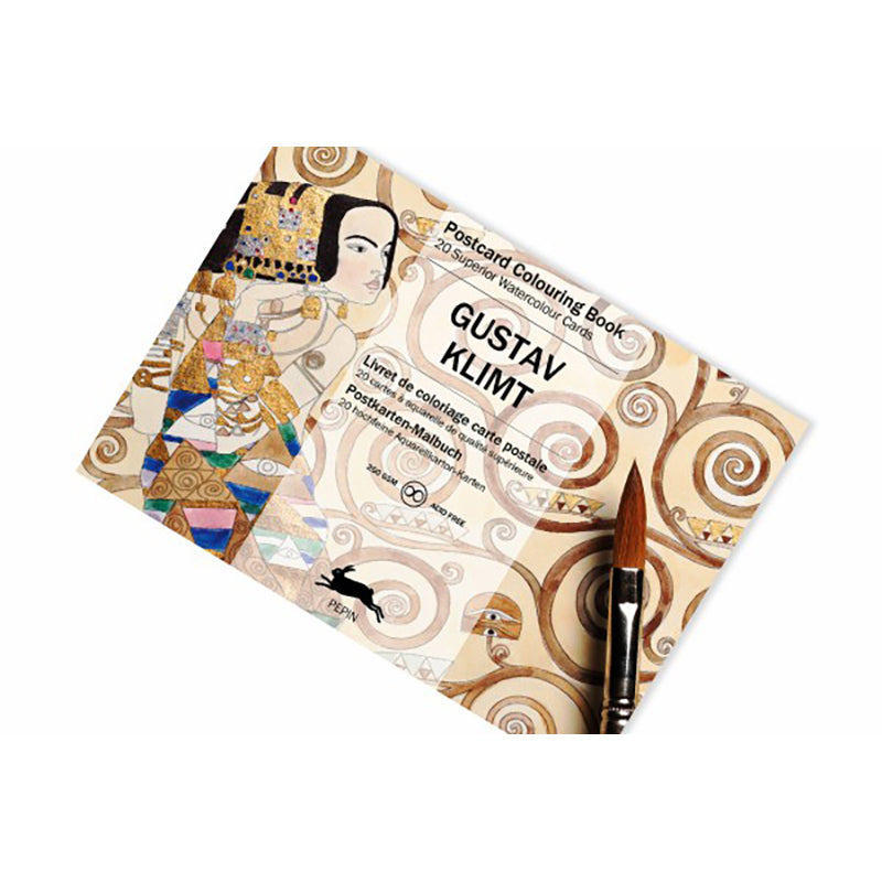 PEPIN Postcard Colouring Book Gustav Klimt