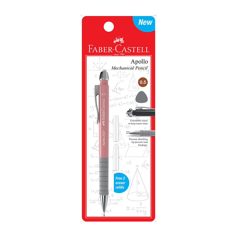 FABER-CASTELL Mechanical Pencil 232593 Apollo 0.5mm 1s Pink Default Title