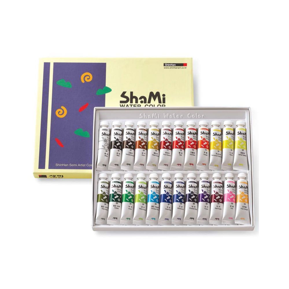 SHAMI Watercolour 10ml 24 Colours