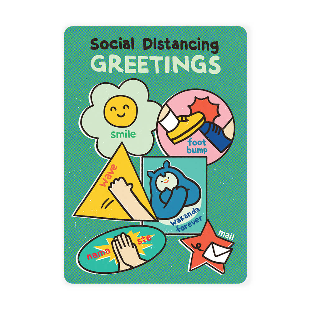 LOKAMADE Postcard MSP63:Social Distancing Greeting Default Title