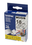 BROTHER TZe Tape TZe-141 18mm Black on Clear