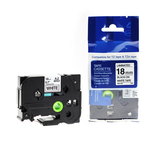 BROTHER TZe Tape TZe-241 18mm Black on White