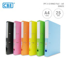 CBE 2D Ring File 2D623 A4-PP 6Cols Orange