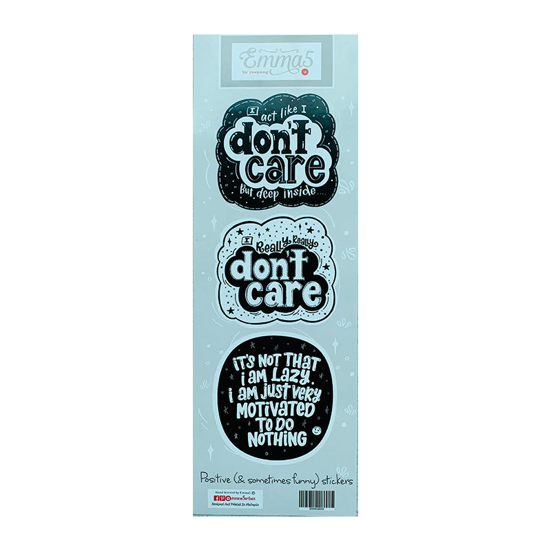 EMMA5 Sticker-Don't Care 3in1 Default Title