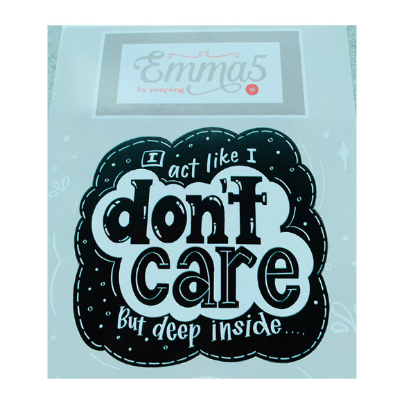 EMMA5 Sticker-Don't Care 3in1 Default Title
