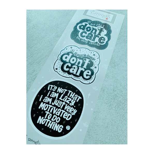 EMMA5 Sticker-Don't Care 3in1 Default Title