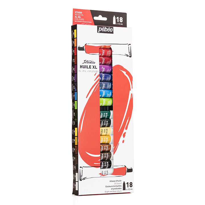 PEBEO Studio XL Oil Colours 12ml 18 tubes