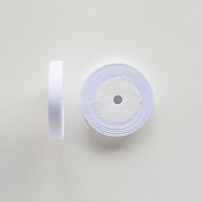 Grosgrain Ribbon 12mm 001 White