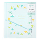 MIDORI Triple Folding Message Cbd Ribbon Birds