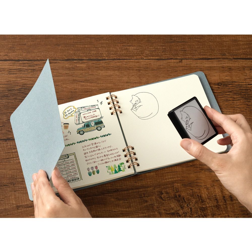 MIDORI Notebook for Paintable Stamp Blue