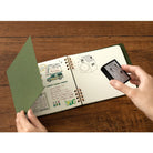 MIDORI Notebook for Paintable Stamp Green