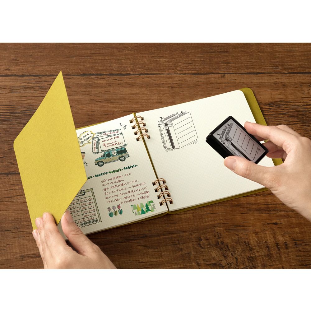 MIDORI Notebook for Paintable Stamp Yellow