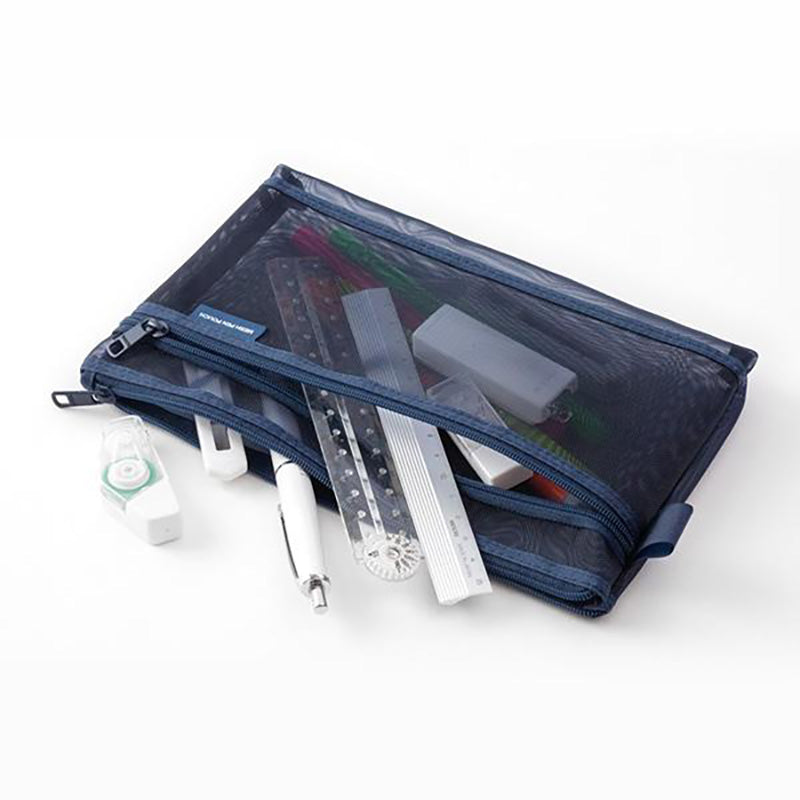 MIDORI Mesh Pen Pouch LE Navy
