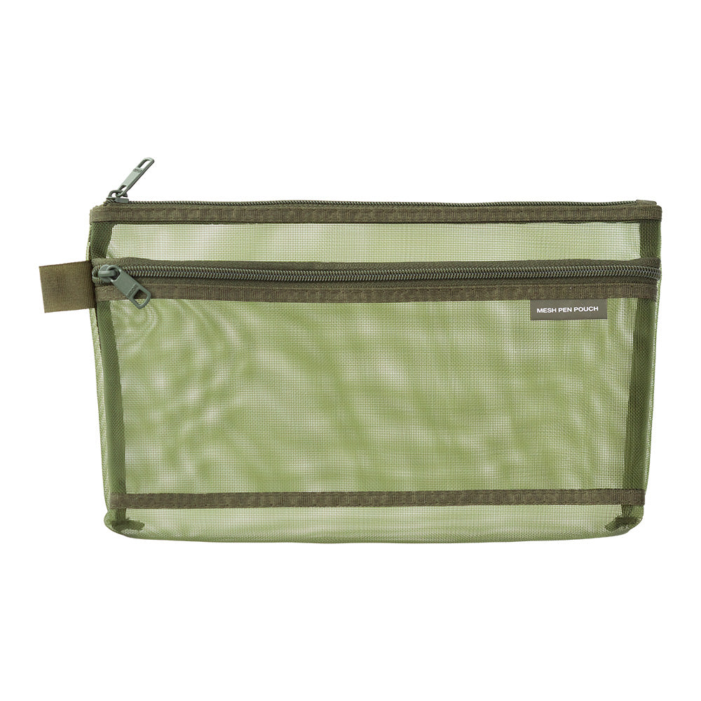 MIDORI Mesh Pen Pouch LE Olive
