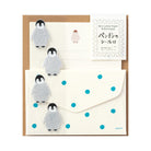 MIDORI Mini Letter Set w/Stickers 304 Penguin