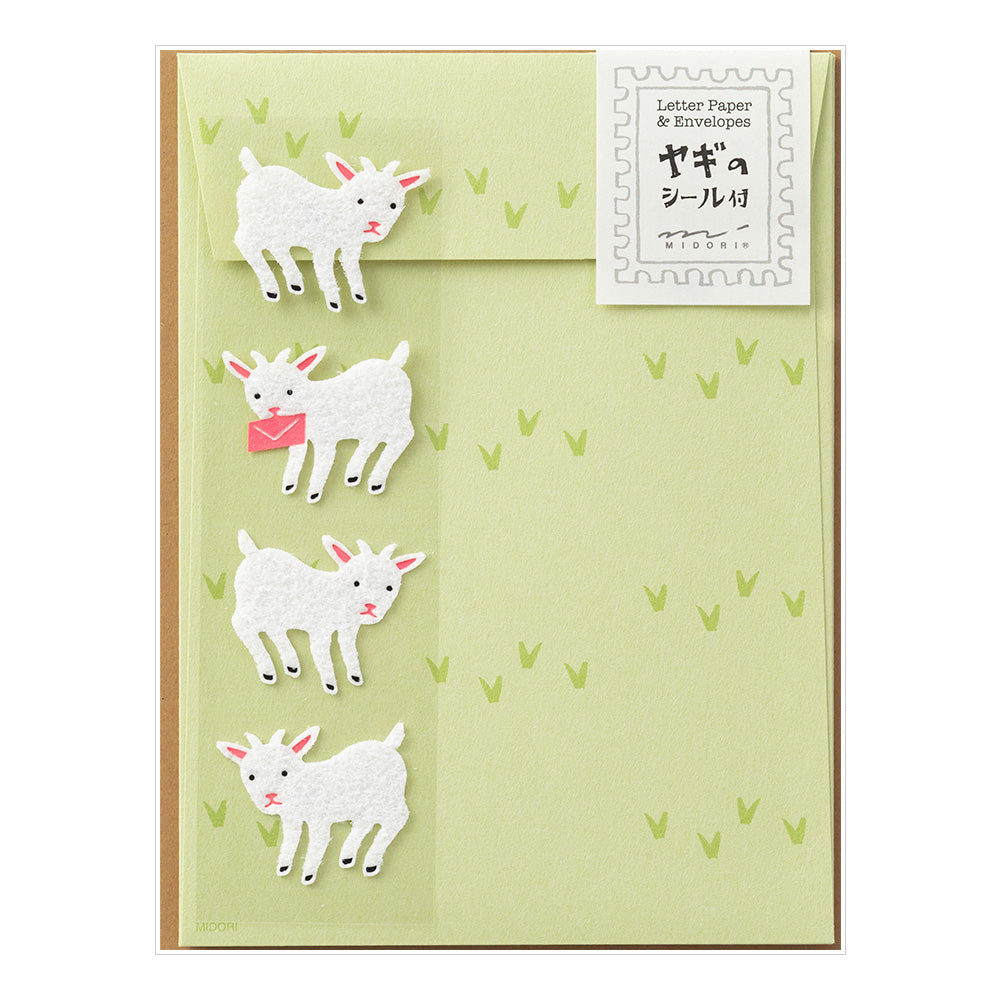 MIDORI Letter Set w/Stickers 310 Goat
