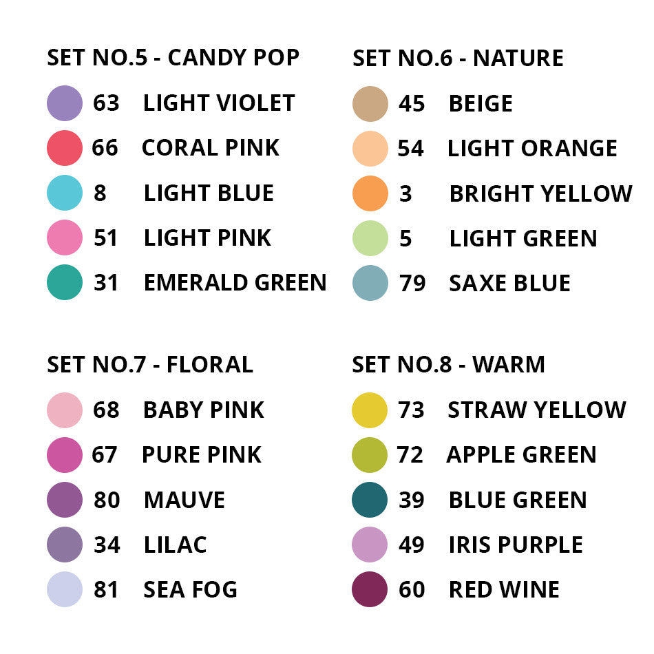 UNI Emott Ever Fine PEM-SY 5 Col Set No.6