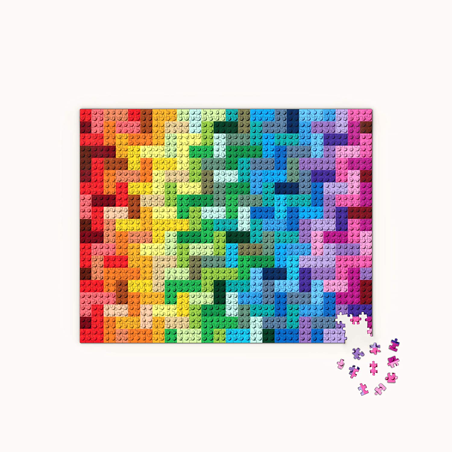 LEGO Puzzle 1000pc Rainbow Bricks 1206806