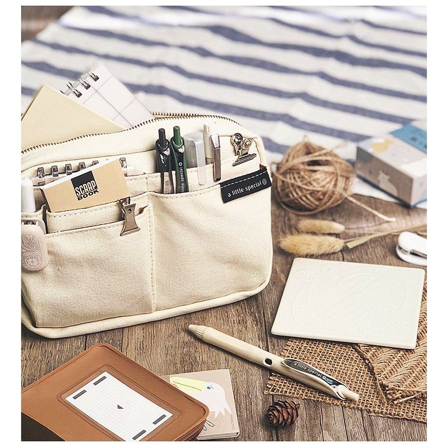 KOKUYO a little special Bag-In-Bag Pouch L L.Sand Default Title