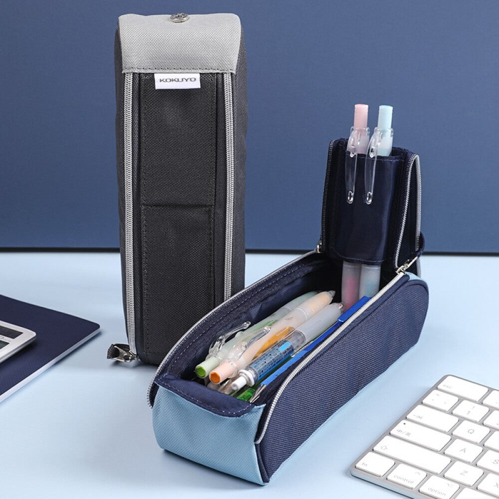 KOKUYO Pen Case Futattu 205x70x55mm Dark Blue Default Title