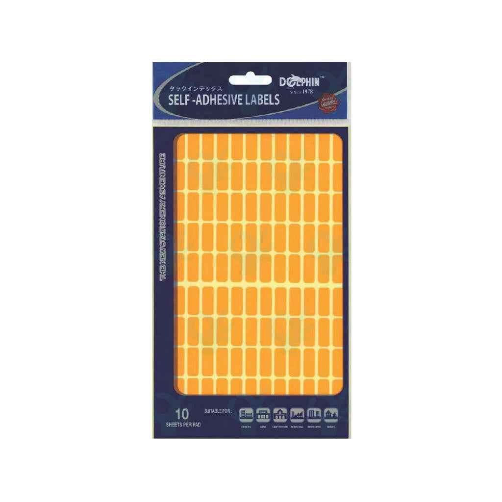 DOLPHIN Self-Adhesive Labels SA1338C Assorted Dark Orange