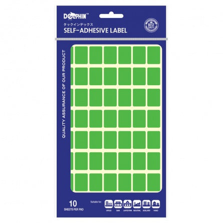 DOLPHIN Self-Adhesive Labels SA1622C Assorted Green