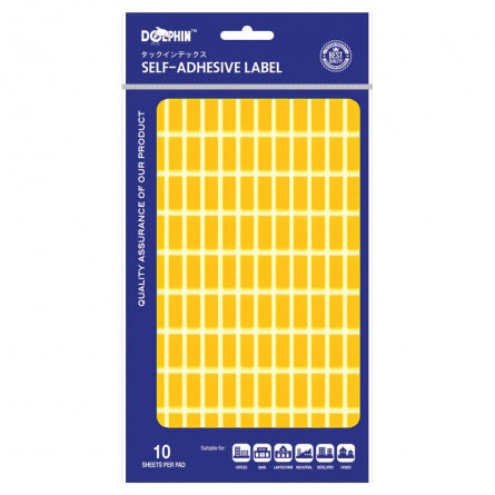 DOLPHIN Self-Adhesive Labels SA820C Assorted Orange