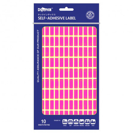 DOLPHIN Self-Adhesive Labels SA820C Assorted Pink