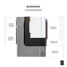 BLACKWING Slate Notebook Medium Pearl White Plain
