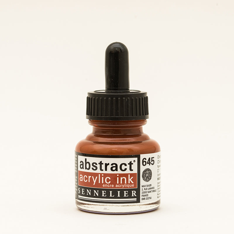 SENNELIER abstract Ink 30ml 645 Chinese Orange