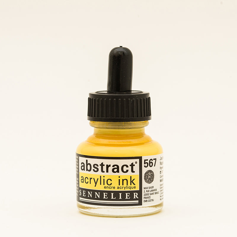 SENNELIER abstract Ink 30ml 567 Naples Yellow
