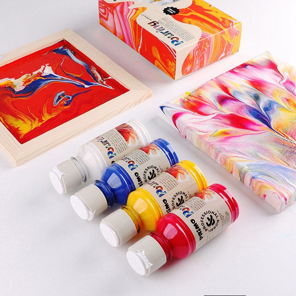 PRIMO Pouring 5 Ready-Mix Acrylic Paint Set